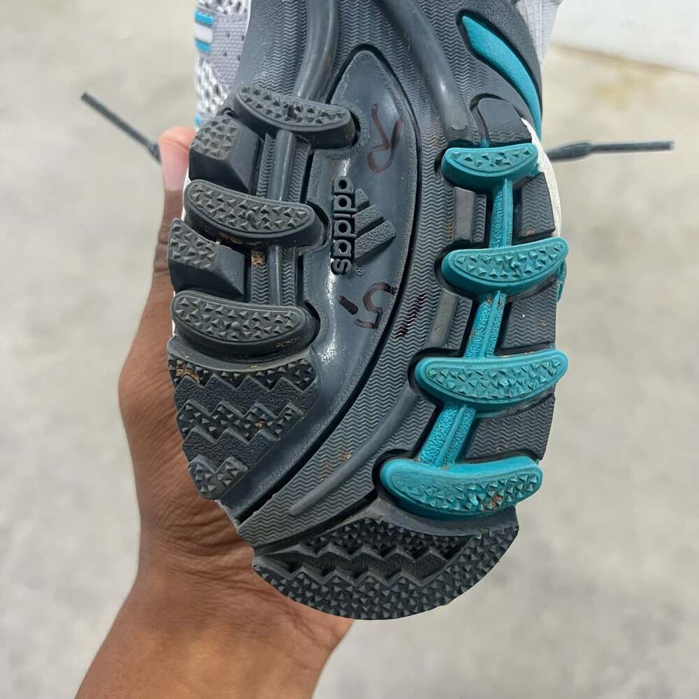 Adidas Kanadia TR Hiking Shoes Gray Blue Adiwear - Picture 13 of 16
